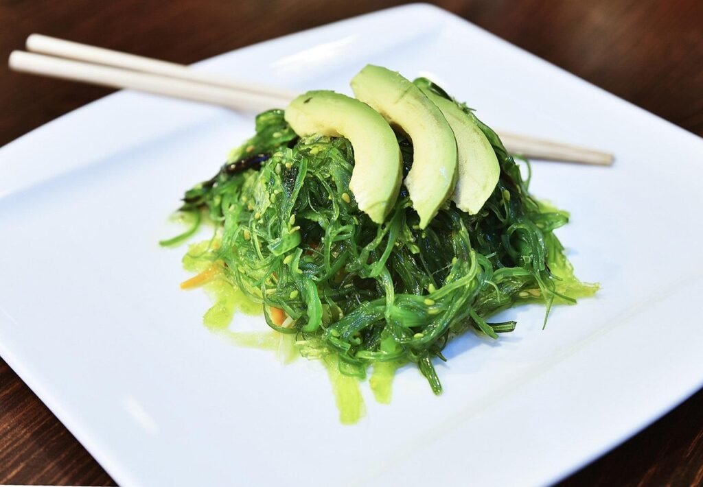 food, salad, wakame, cooking, seaweed, seaweed, seaweed, seaweed, seaweed, seaweed
